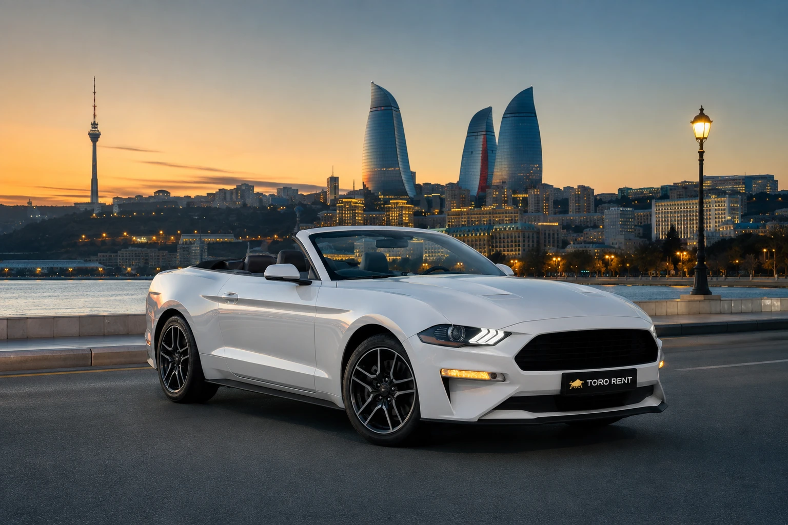 Ford Mustang Convertible in Baku: The City with the Roof Down